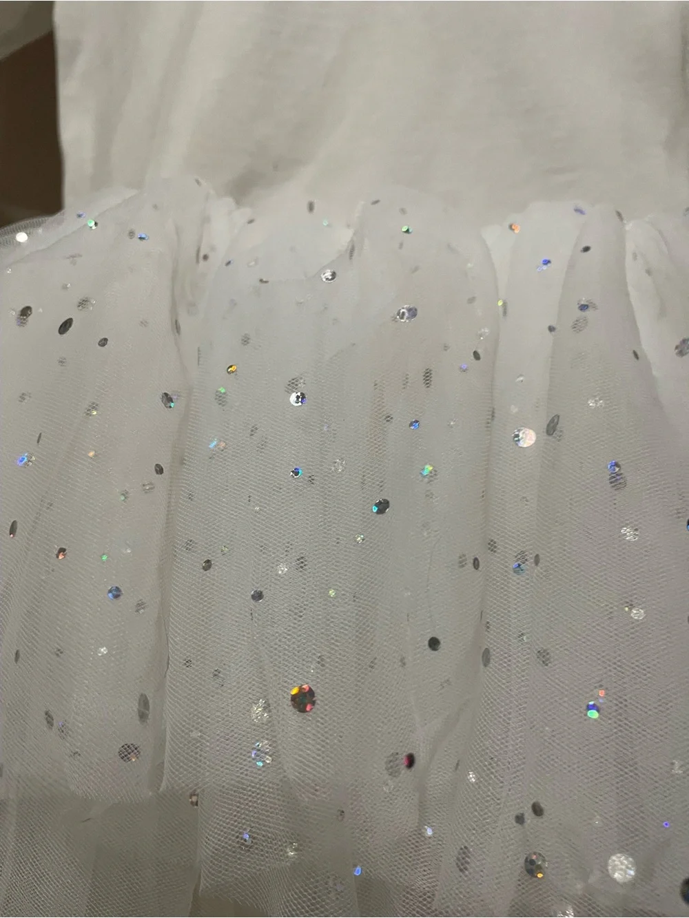 White Sparkle Tutu Dress - Kids Costume Size 2T